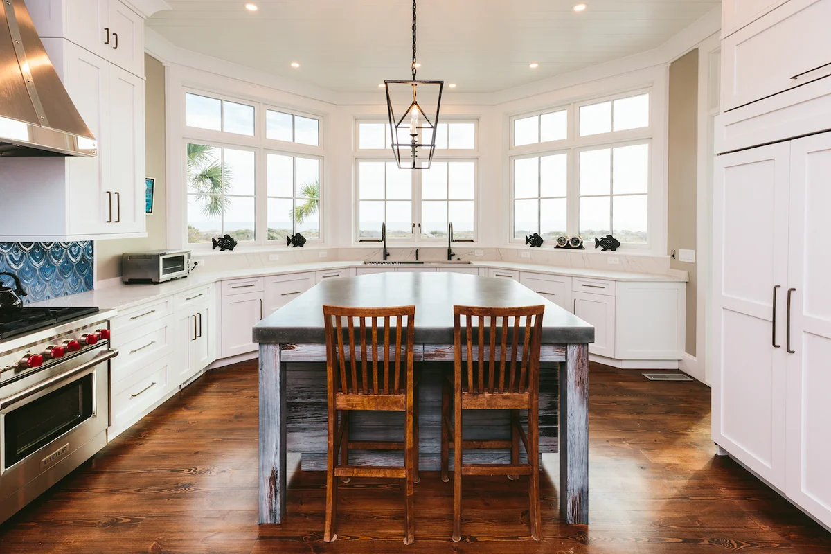 Custom cast zinc countertop by La Bastille