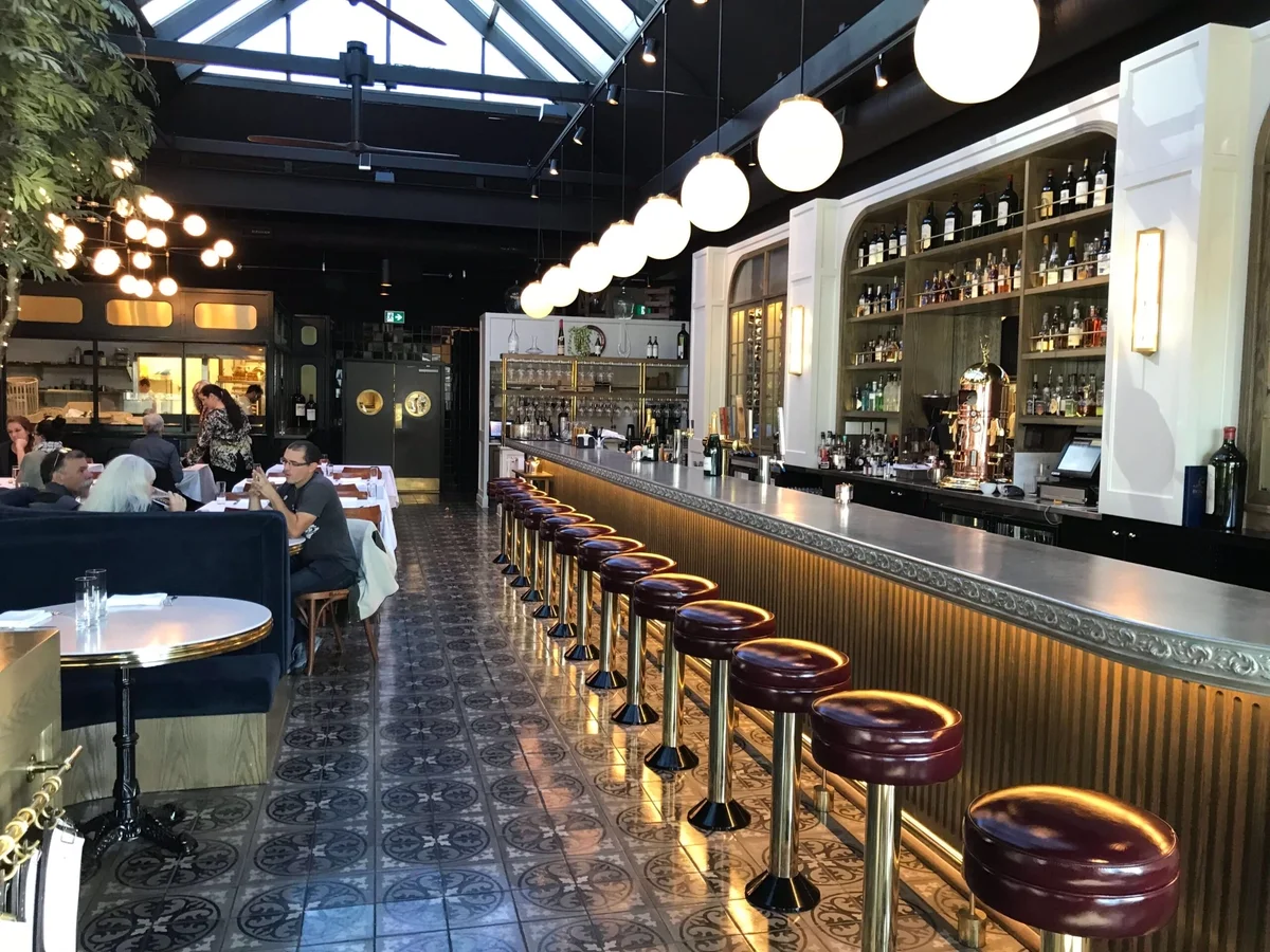 Custom cast zinc bartop by La Bastille