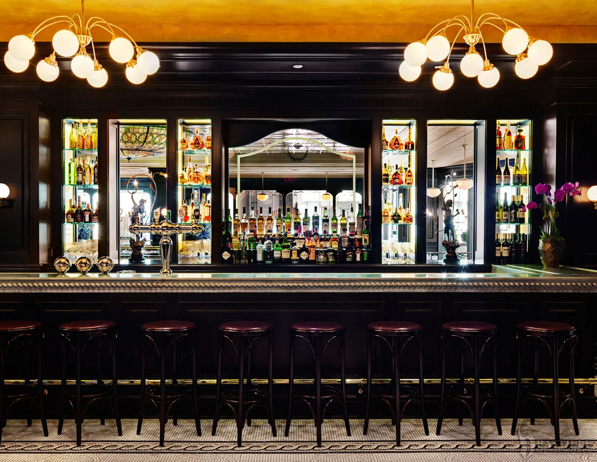 Custom cast pewter bartop by La Bastille
