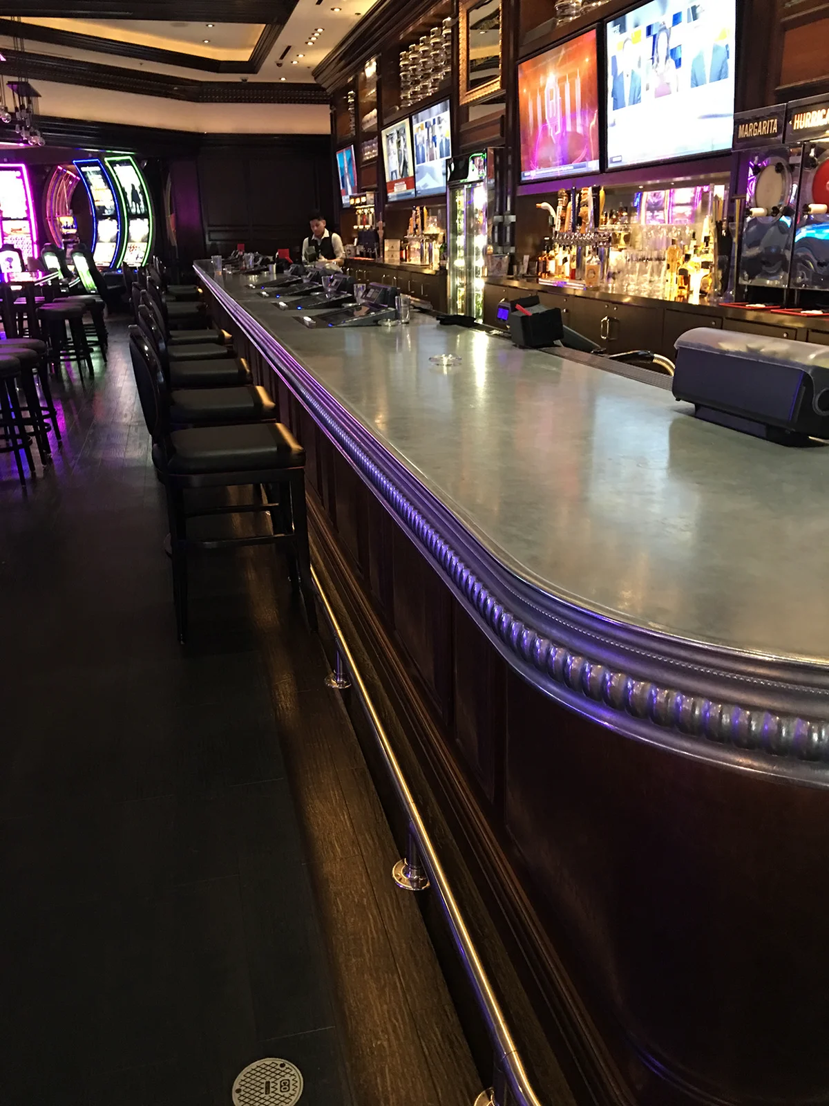 Custom cast pewter bartop by La Bastille
