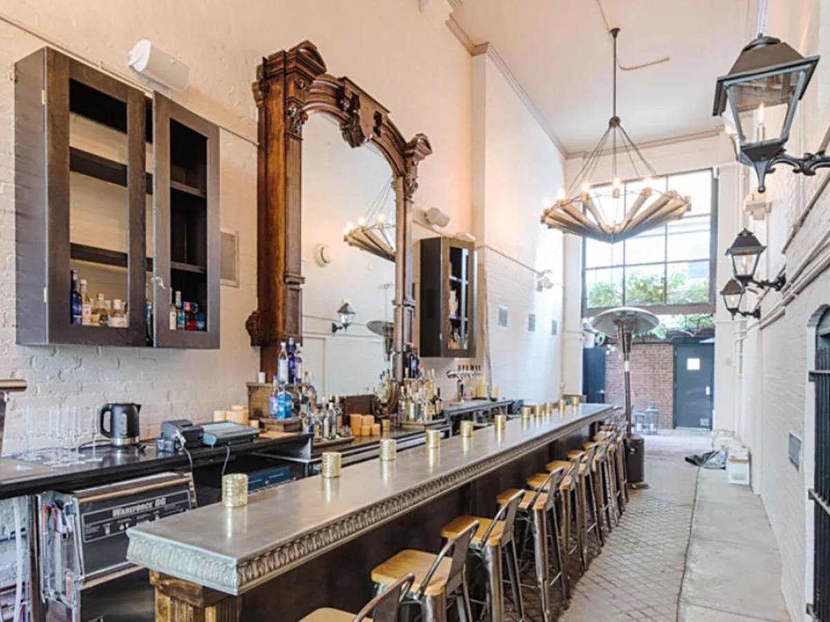 Custom cast pewter bartop by La Bastille