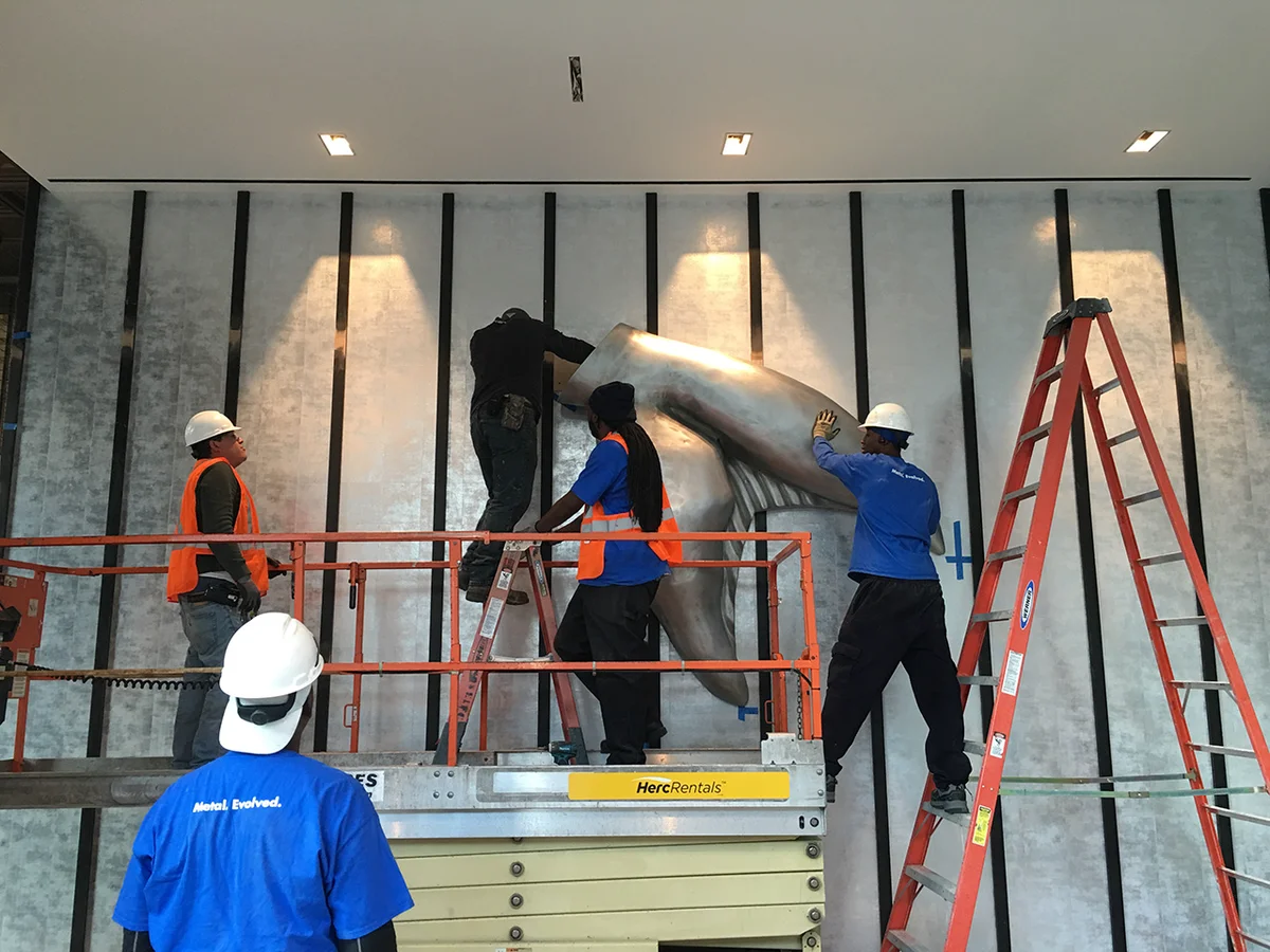 Custom cast zinc sculpture by La Bastille