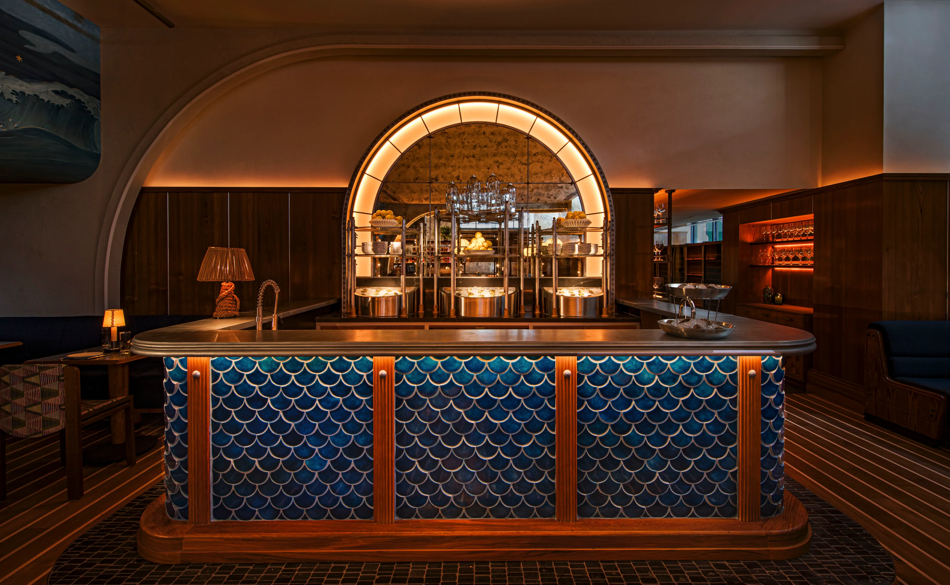 The bar at Seahorse, W Union Square, New York